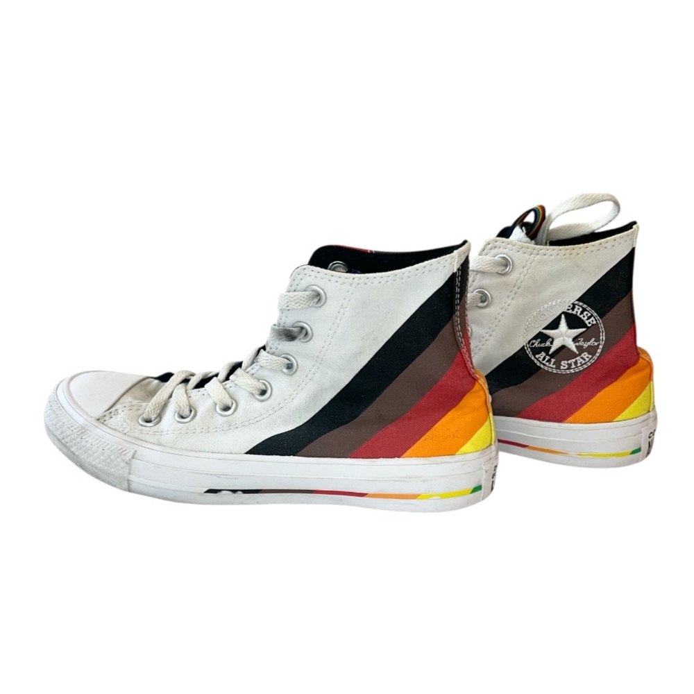 Converse Retro High-Tops with Multicolor Stripes